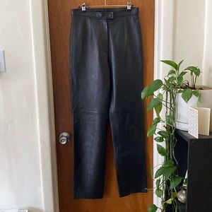 Leather pants vintage size 8 saks fifth avenue